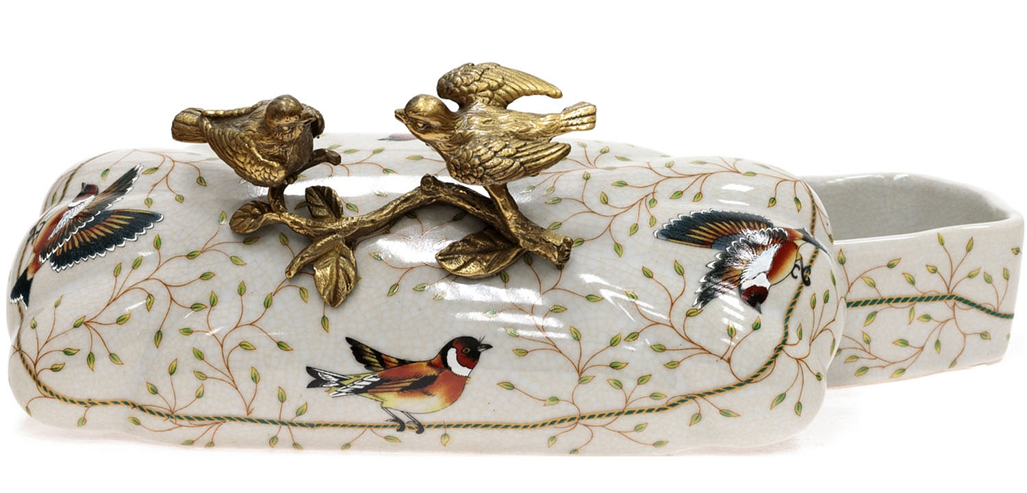 Шкатулка Bronze and Color Birds Box Шкатулка Bronze and Color Birds Box - Loft-Concept в Рязани