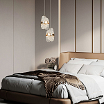 Подвесной светильник из хрусталя Fleuretta Crystal Gold Hanging Lamp варинант исполнения - 3 | Loft Concept в Рязани