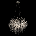 Люстра подвесная с прозрачными стеклянными подвесками в форме капель Диаметр 60 см Droplet Chandelier варинант исполнения - 13 | Loft Concept в Рязани