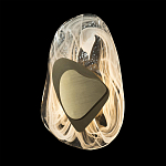 Бра овальное из стекла с золотым элементом Flow Texture  варинант исполнения - 5 | Loft Concept в Рязани