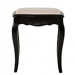 Табурет из массива березы с льяной обивкой в стиле прованс Vintage варинант исполнения - 1 | Loft Concept в Рязани