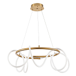 Люстра подвесная кольцевая и изогнутыми светодиодными трубками Luke Lampco Tracer Lamp варинант исполнения - 1 | Loft Concept в Рязани