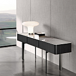 Консоль чёрная с 3-мя выдвижными ящиками Lou варинант исполнения - 2 | Loft Concept в Рязани