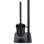 Держатель для туалетной бумаги с подвесным ершиком Black Bathroom Accessory варинант исполнения - 4 | Loft Concept в Рязани