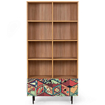 Широкий стеллаж с принтом Elise Rack варинант исполнения - 7 | Loft Concept в Рязани