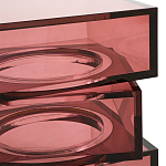 Стол журнальный в форме кубов Acrylic Furniture Lumina Crimson Clarity варинант исполнения - 3 | Loft Concept в Рязани