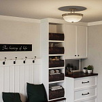 Потолочный светильник со стеклянным плафоном в виде купола Quoizel варинант исполнения - 6 | Loft Concept в Рязани