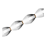 Подвесной светильник линейный в сочетании двух разных фактур стекла Enchanting варинант исполнения - 4 | Loft Concept в Рязани