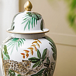 Ваза из фарфора с ручной росписью Leopard Collection  варинант исполнения - 5 | Loft Concept в Рязани