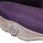 Кресло низкое в стиле прованс Louis French Armchair purple flax варинант исполнения - 4 | Loft Concept в Рязани