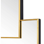 Золотое зеркальное панно из зеркальных квадратов Overlapping варинант исполнения - 1 | Loft Concept в Рязани