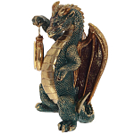 Часы в виде дракона Green Dragon with Clock варинант исполнения - 4 | Loft Concept в Рязани
