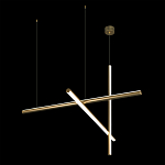 Люстра с 3-мя  пересекающимися цилиндрическими плафонами на тонких тросах Trumpet tube варинант исполнения - 5 | Loft Concept в Рязани