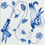 Плитка с узором Пистолеты варинант исполнения - 1 | Loft Concept в Рязани