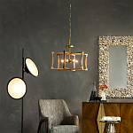 Подвесной светильник в форме фонаря коричневый Brown Eco Lantern варинант исполнения - 2 | Loft Concept в Рязани