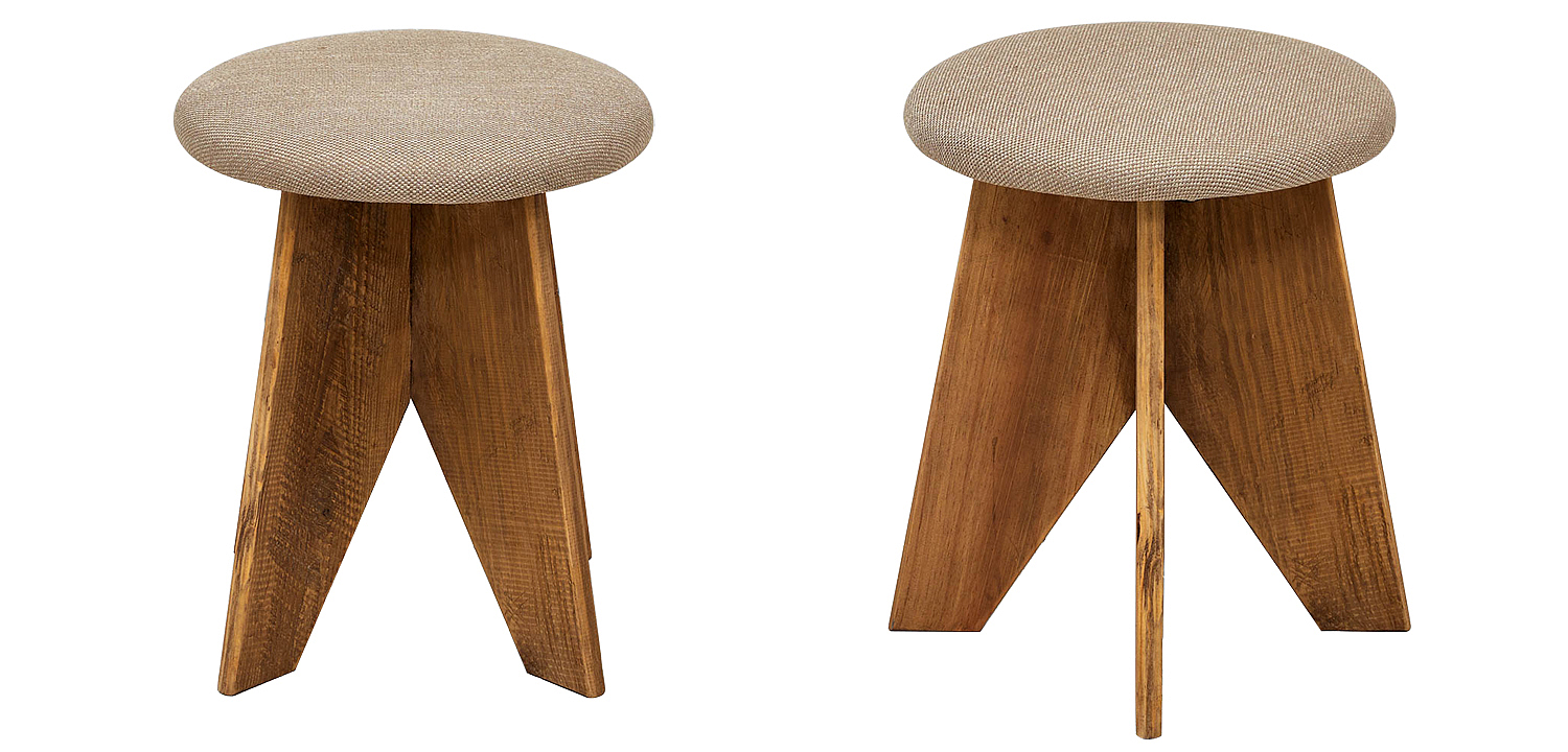 Пуф деревянный круглый Aime Wood Round Pouf Пуф деревянный круглый Aime Wood Round Pouf - Loft-Concept в Рязани