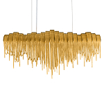 Люстра подвесная с металлическими дугами и длинными цепочками 115 см Atlantis Chain варинант исполнения - 8 | Loft Concept в Рязани