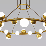 Люстра подвесная светодиодная с плафонами в форме шара Italian Globe Cedar Moss Light варинант исполнения - 2 | Loft Concept в Рязани