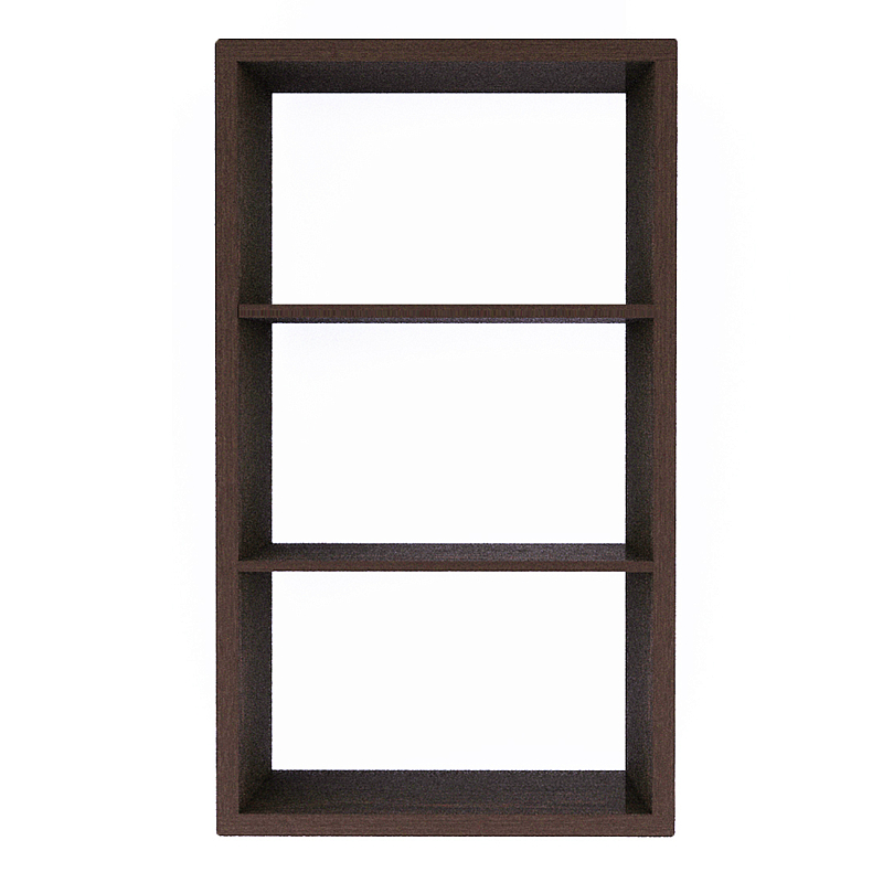 Полка-модуль для книг Primo длина 72 Темный дуб Древесина Черный в Рязани | Loft Concept 