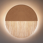Бра круглое натуральная пробка с бахромой Natural Cork варинант исполнения - 4 | Loft Concept в Рязани