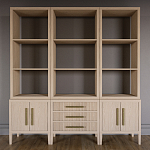 Модульный стеллаж Primo из трех составных элементов Светлый дуб варинант исполнения - 2 | Loft Concept в Рязани