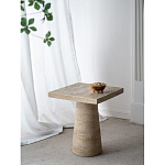 Столик приставной с квадратной столешницей Textured Cream Table варинант исполнения - 9 | Loft Concept в Рязани