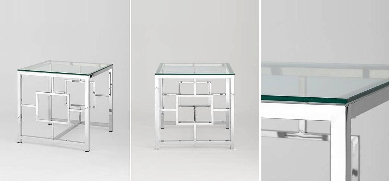 Стол приставной Milan Tables Silver Стол приставной Milan Tables Silver - Loft-Concept в Рязани
