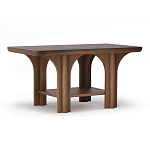 Стол кофейный деревянный с арочным основанием Arch Passage варинант исполнения - 1 | Loft Concept в Рязани