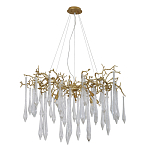 Люстра подвесная с прозрачными подвесками в форме капель Droplet Chandelier варинант исполнения - 2 | Loft Concept в Рязани