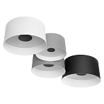 Потолочный светильник с 4-мя цилиндрическими абажурами белого серого и черного цвета Urban Dome варинант исполнения - 3 | Loft Concept в Рязани