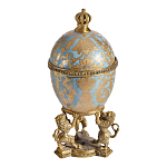 Шкатулка на величественных львах из фарфора с бронзовыми элементами Eden Garden варинант исполнения - 3 | Loft Concept в Рязани