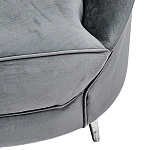 Диван с мягкой обивкой из ткани серый Ethan Sofa варинант исполнения - 3 | Loft Concept в Рязани