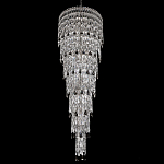 Люстра многоярусная каскадная с хрустальными подвесками Roul Crystal Light варинант исполнения - 2 | Loft Concept в Рязани