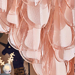 Люстра из стекляных розовых лепестков Petalled Illuminator варинант исполнения - 2 | Loft Concept в Рязани