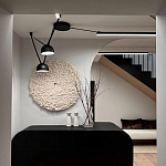 Панно на стену из шерсти мериноса Белый Круг  варинант исполнения - 2 | Loft Concept в Рязани