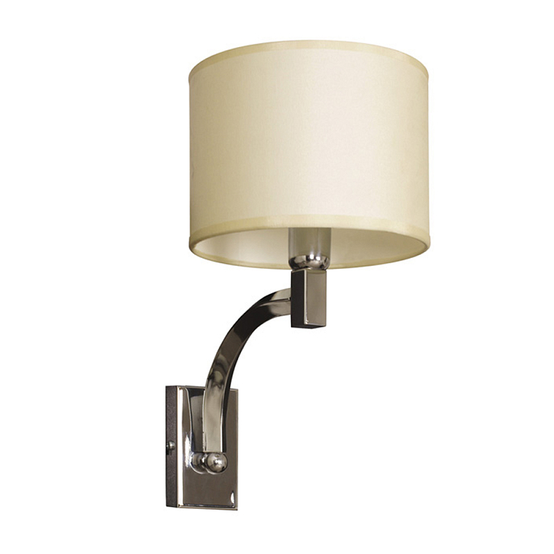 Бра с бежевым цилиндрическим абажуром Natural Concepts Хром Бежевый в Рязани | Loft Concept 