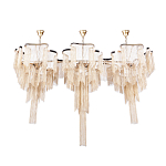 Люстра большая из золотистых металлических цепочек Atlantis Chain варинант исполнения - 2 | Loft Concept в Рязани