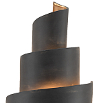 Бра в форме спирали черное с золотой внутренней отделкой Warm Glow варинант исполнения - 1 | Loft Concept в Рязани