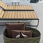 Шезлонг на металлическом каркасе с регулируемой спинкой GUELL Sunbed варинант исполнения - 4 | Loft Concept в Рязани