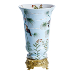 Ваза из фарфора с бронзовыми элементами Tropical Garden варинант исполнения - 2 | Loft Concept в Рязани