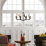 Люстра с плафонами в виде черно-белых дисков Ideal Shade Combination варинант исполнения - 2 | Loft Concept в Рязани