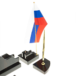 Настольный письменный набор из чёрного обсидиана с декором в виде льва Golden Lion варинант исполнения - 4 | Loft Concept в Рязани