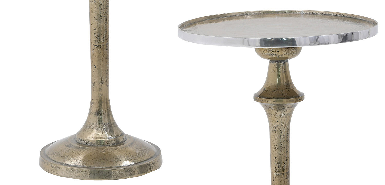 Круглый приставной стол Bourne Patina Side Table Круглый приставной стол Bourne Patina Side Table - Loft-Concept в Рязани