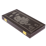 Подарочные нарды из натурального камня с гравировкой Backgammon from Stone варинант исполнения - 5 | Loft Concept в Рязани