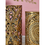 Столик приставной с цветочной резной фактурой Madagascar варинант исполнения - 4 | Loft Concept в Рязани