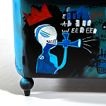 Кресло "Баския и Уорхол" Basquiat Warhol graffiti chair натуральная кожа варинант исполнения - 9 | Loft Concept в Рязани