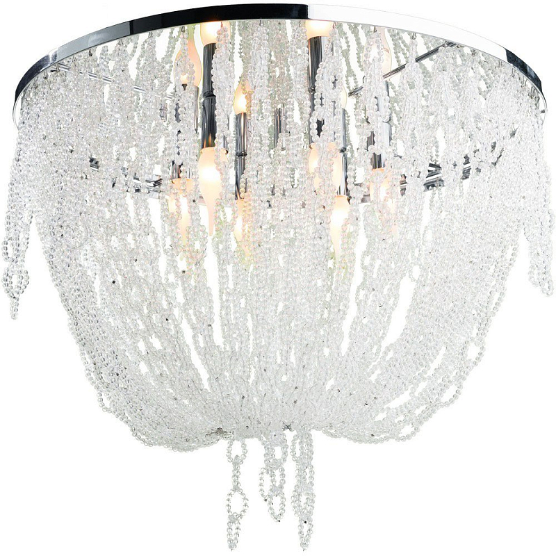 Потолочный светильник RH 1930S FRENCH CRYSTAL BEADED Seling Light Хром Потолочный светильник RH 1930S FRENCH CRYSTAL BEADED Seling Light Хром в Рязани | Loft Concept