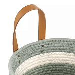 Корзина для хранения с ручками Interlacement Green варинант исполнения - 2 | Loft Concept в Рязани