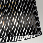 Люстра подвесная овальной формы с металлическим решетчатым абажуром матово-черного цвета и 5 лампами Kichler варинант исполнения - 5 | Loft Concept в Рязани