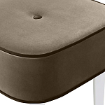 Квадратный мягкий пуф на белых ножках Winton Pouf Square варинант исполнения - 4 | Loft Concept в Рязани